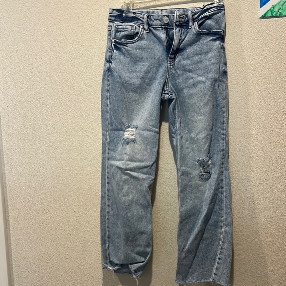 Light Blue Distressed Jeans